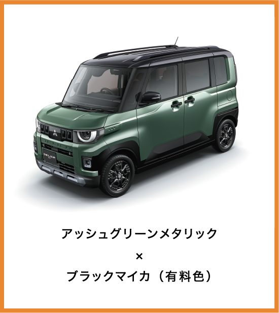 アッシュグリーンメタリック×ブラックマイカ（有料色）